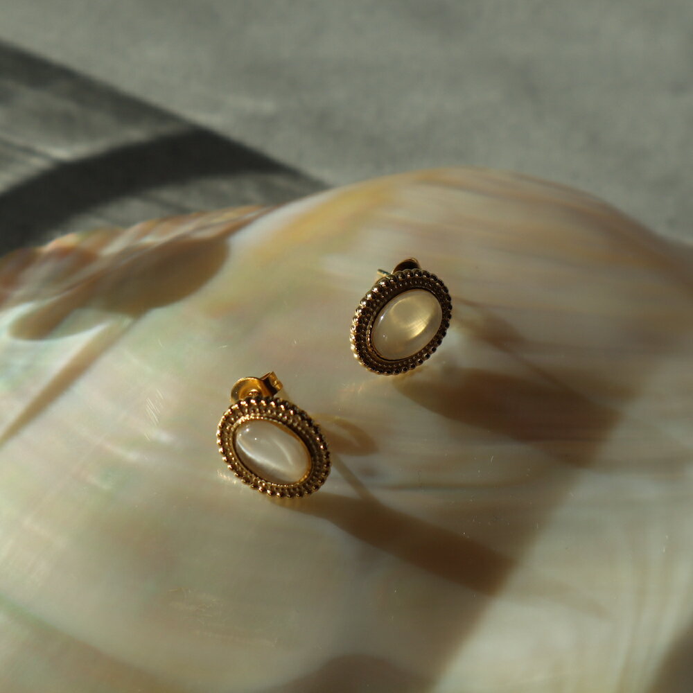 P289 ミニピアス ストーン キャッツアイ トルコ石 ステンレス ゴールド シルバー ピアス イヤリング 金アレ対応 ギフト プレゼント シンプル オフィス ...