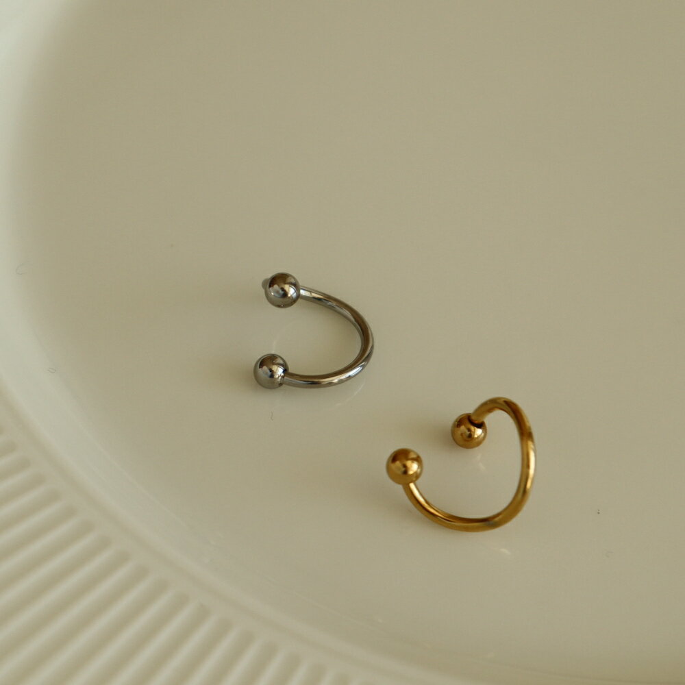 C001 イヤーカフ ステンレス 金アレ対応 シルバー ゴールド シンプル イヤカフ イヤーカフス ギフト プレゼント 女性 レディース ジュエリー ajiro...