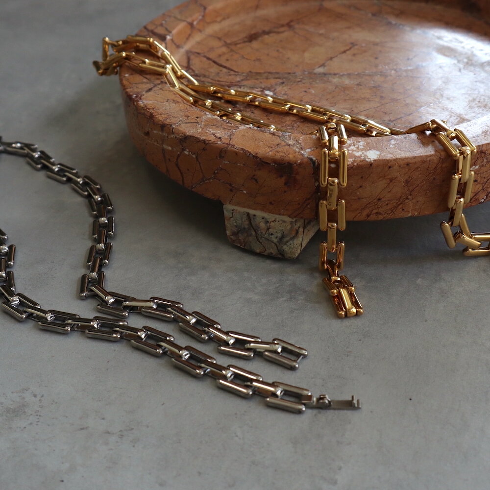 N073 ネックレス サージカルステンレス ゴールド シルバー チェーン メンズライク おしゃれ レディース 女性 ギフト プレゼント デイリー つけっぱなし...