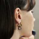 P303 サージカルステンレス バイカラー チェーン ニュアンス デザイン ユニーク ステンレス ピアス アレルギー対応 ギフト プレゼント シンプル オフィス...