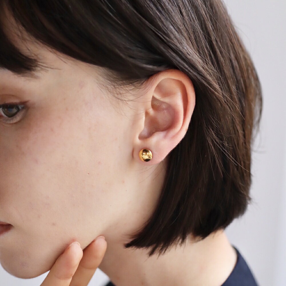 P128 ピアス イヤリング サージカルステンレス ゴールド ステンレス マル ボタン ミニピアス 金属アレルギー対応 ギフト プレゼント シンプル カジュアル...