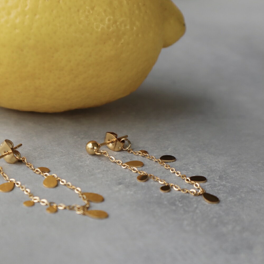 P079 ピアス サージカルステンレス 金属アレルギー対応 ゴールド シルバー 揺れる おしゃれ キャッチレス キャッチ要らない 可愛い ギフト プレゼント シ...