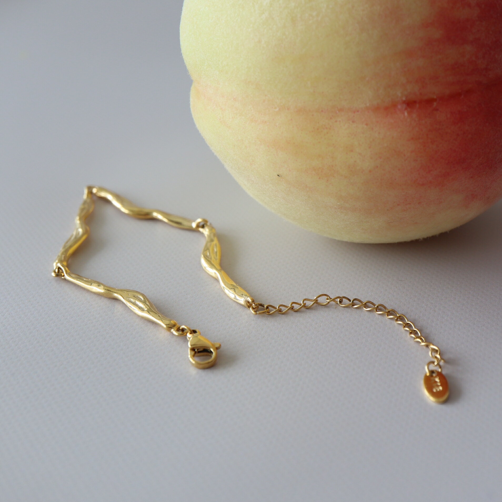 N151 ステンレス ブレスレット ゴールド カジュアル チェーン おしゃれ レディース 女性 ギフト プレゼント 金アレ アレルギー対応 つけっぱなし 調節...