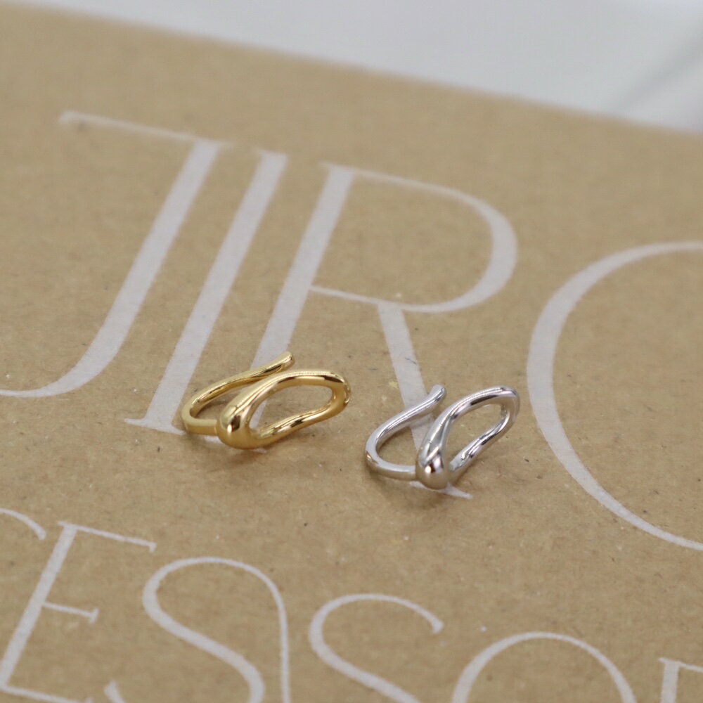 C029 イヤカフ イヤーカフ silver925 オーバル シンプル 片耳 ゴールド シルバー ギフト プレゼント 女性 レディース ユニーク フリーサイズ ...