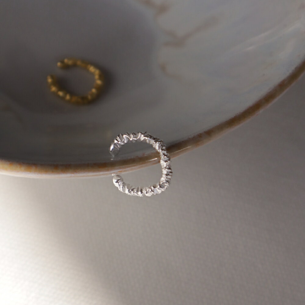 C036 イヤーカフ 高純度シルバー イヤカフ 大振り イヤーカフス silver925 シンプル 片耳 ゴールド シルバー ギフト プレゼント 女性 レディー...