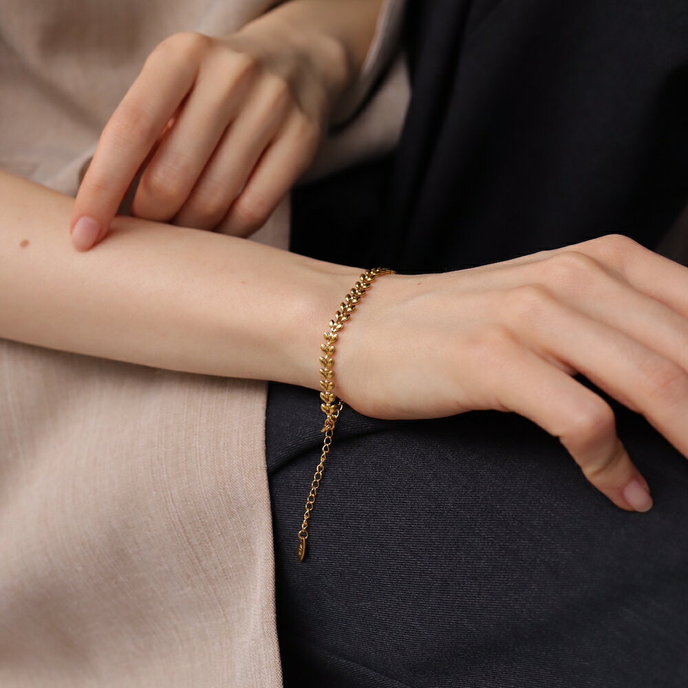 【楽天ランキング1位】　N215　ブレスレット　シンプル　チェーン　サージカルステンレス　　ステンレス316L　シルバー ゴールド　ニュアンス　ユニーク　レディース　女性　ギフト　プレゼント　デイリー　アレルギー対応　金アレ対応 ジュエリー　ajiro 4pz