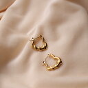 P421 ピアス ステンレス ハート キャッチレス フープ ぷっくり 金属アレルギー対応 ギフト プレゼント レディース 両耳用 2個売り オフィス シンプル ...