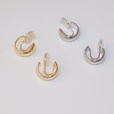 P131 イヤリング フープ ぷっくり 高見え 高級感 万能 大人 シンプル ギフト プレゼント おしゃれ オフィス 女性 レディース 両耳用 2個売り acc...