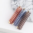エントリーでポイント5倍! コイルアップポニー ポニーフック クリア コイルゴム ヘアゴム ヘアアクセサリー ヘアアレンジ 紐アレンジ リボンアレンジ アクセサ...