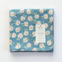 エントリーでポイント5倍! admi(アドゥミ) ハンカチ Hanauta 09 (ブルー) 45×45cm コットン インド綿 木版プリント レディース おし...