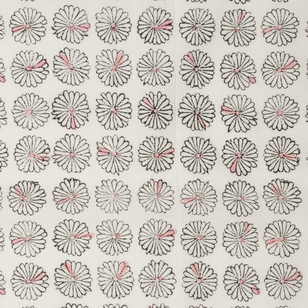 admi(アドゥミ) バンダナ Peace 05 (ピンク) 60×60cm 大判 ハンカチ コットン インド綿 木版プリント レディース おしゃれ かわいい プレゼント ギフト プチギフト