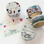 透明マスキングテープ 西淑 nishi shuku [ daydream / pop ] cozyca products/表現社 幅広 マステ masking tape ステーショナリー おしゃれ プレゼント ギフト