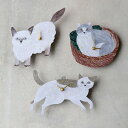 松尾ミユキ Matsuo Miyuki ダイカットクロック Diecut clock 猫 ネコ 時計 壁掛け 壁掛け時計 インテリア プレゼント ギフト 子供部...