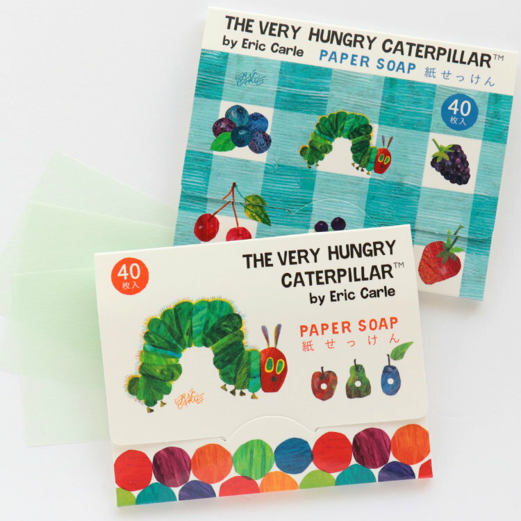 紙せっけん エリックカール THE VERY HUNGRY CATERPILLAR （ はらぺこあおむし ） cozyca products/表現社 せっけん ハンドソープ 携帯用 ステーショナリー おしゃれ レオレオニ プレゼント ギフト レディース 紙石鹸