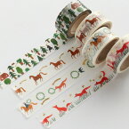 マスキングテープ 西淑 nishi shuku [ Wreath / Swan / Horse / Forest ] cozyca products/表現社 幅広 マステ masking tape ステーショナリー おしゃれ プレゼント ギフト