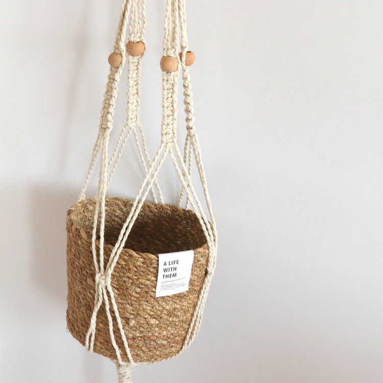 マクラメ ハンギングポット