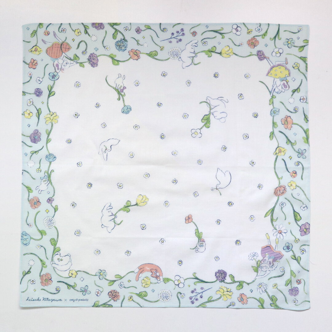 北澤平祐 ハンカチ [ はるかぜにのるみんな ] cozyca products/表現社 ハンカチ レディース おしゃれ かわいい おしゃれ かわいい ギフト プレゼント