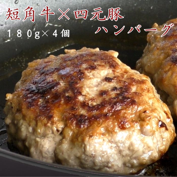 ハンバーグ 180g 4個 セット 冷凍 短角牛 四元豚 岩手県産 和牛 国産 無添加 送料無料 ギフト 贈答品 お祝い お取り寄せ グルメ 敬老の日 味匠お届け料理センター 香川県 惣菜 レトルト 匠 誕生日 お歳暮 祭 結婚 肉 黒毛和牛(4)