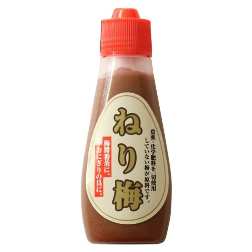 ●商品名：ねり梅●商品コード：774●名称：梅肉●原材料名：梅、食塩（天日塩）　※原料原産地名：梅（みなべ町）本製品に含まれるアレルギー物質：-●内容量：120g●賞味期限：賞味期限まで4ヶ月以上の物をお届け●保存方法：直射日光を避け冷暗所に保存●製造者：中本誠　和歌山県日高郡みなべ町清川449栄養成分表示：100gあたりエネルギー（kcal）：47たんぱく質(g)：0.5脂質(g)：1.5炭水化物(g)：7.8食塩相当量(g)：18.5『和歌山県産』ねり梅《120g》 余分なものを一切入れない、昔ながらの手作り梅干し 『和歌山産梅干し』の種を取って梅酢（※）を加えて練った、食べやすくて料理に使いやすいねり梅です。 梅干し作りで用いる材料以外は何も使わない、純粋で安全な食品。 しょっぱさと酸っぱみのバランスが良く、まろやかな味で様々なお料理にお使い頂けます。 （※）生梅を塩漬けした時に上がってくる水 【特徴】 ●和歌山産梅干しを練りました！ ●和え物やおにぎりの具にオススメです♪ ●自然で安全なすっぱい梅干しです！ 【使い方】 付けたり、和え物に加えたり。 この商品のよくある質問はこちら Q1「ねり梅」はどうやって作られたの？ A1：南高梅を使った和歌山産梅干しを梅酢を加えて練りました。