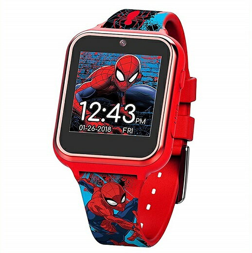 【Marvel】 スパイダーマン タッチスクリーン スマートウォッチ Touch-Screen Smartwatch マーベル/おもちゃ/時計/カメラ/自撮り/セルフィー/男の子用/プレゼント/