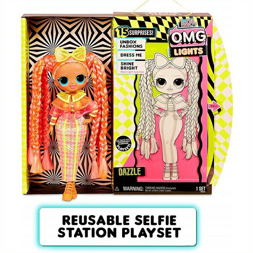 【L.O.L. Surprise 】 LOL サプライズ O.M.G. ライト ダズル ファッションドール Lights Dazzle Fashion Doll with 15 Surprises OMG/おもちゃ/人形/女の子用/プレゼント/lolサプライズのサムネイル