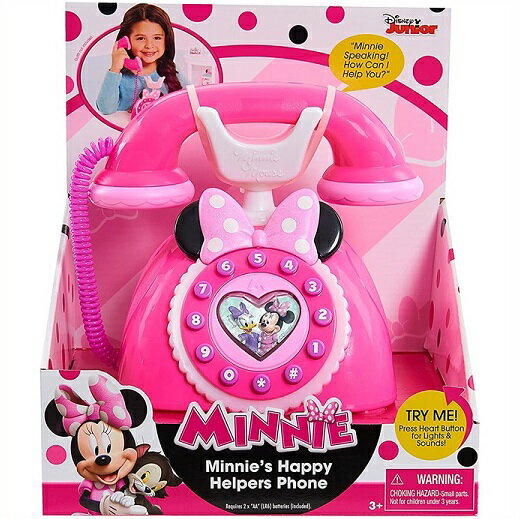 【ディズニージュニア】 ミニー ハッピーヘルパー 電話 MINNIE Happy Helpers Phone おもちゃ/クリスマス/誕生日/フォン/ミニーマウス/ミニーちゃん