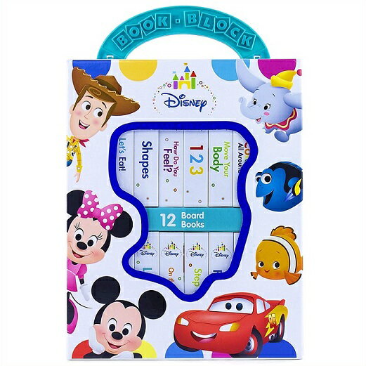 【Disney 】 ディズニー 英語絵本 12冊セット ベビーミッキー ミニー トイストーリー他 マイファースト ライブラリー 英語絵本/ミニサイズ/ニモ/カーズ/ダンボ