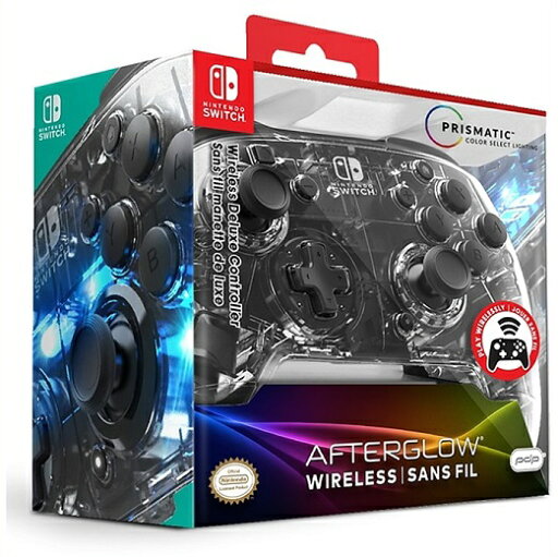 【Nintendo SWITCH】 ニンテンドー スイッチ 光る!ワイヤレス コントローラー (無線) アフターグロー デラックス PDP スウィッチ/任天堂