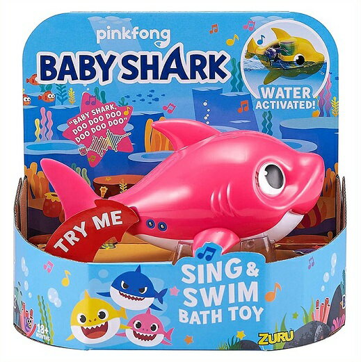 【ZURU】 ベビーシャーク マミー お風呂のおもちゃ ピンク/Robo Alive Junior Baby Shark Mummy バストイ/ママ/お母さん/ピンキッツ/ピンクフォン/ピンクポン/ベビーシャーク/さめのかぞくのサムネイル