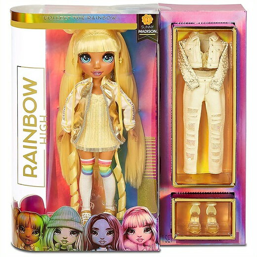 【Rainbow Surprise 】 レインボーサプライズ レインボーハイ イエロー ファッションドール Rainbow High Sunny Madison おもちゃ/女の子用/プレゼント/lol/プープシーのサムネイル