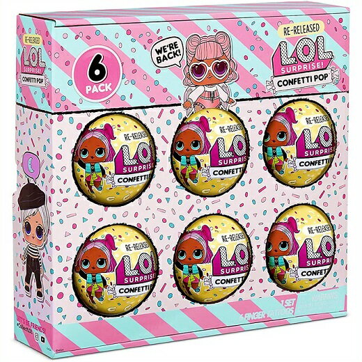 L O L Surprise L O L Lol サプライズ コンフェッティ 6個セット With エンジェル リリースドール 6 With 9 サプライズ 6 Pack Confetti Pop 6 Pack Angel おもちゃ 人形 女の子用 Lol サプライズ ａｊマート世界中で大ブーム 大人気コスチュームドール