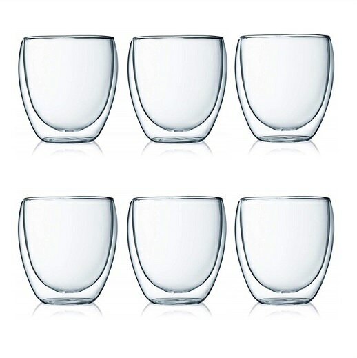 【正規品】BODUM PAVINA ボダム パヴィーナ ダブルウォールグラス 250ml×6個...