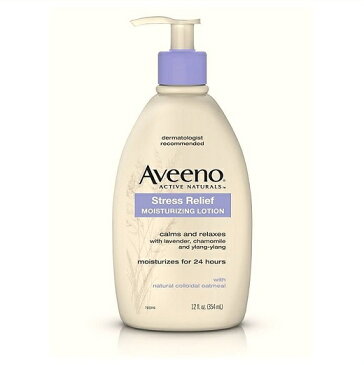 【Aveeno/アビーノ 】 ストレスリリーフ モイスチャーライジングローション 354ml Stress Relief Moisturizing Body Lotion 12fl oz（354ml）ラベンダー/カモミール/イランイラン/エッセンシャルオイル