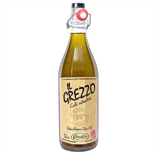 IL GREZZO イル・グレッツォ エクストラバージンオリーブオイル 913g (1L)　食用オリーブ油 ヴァージンオイル/サラダ/パスタ/パン/抗酸化作用/中性脂肪/有機/1000mlのサムネイル