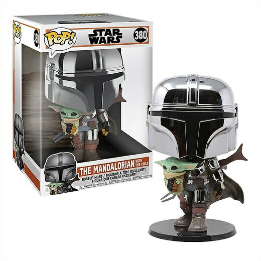 【Funko Pop! /ファンコ ポップ】 クローム マンダロリアン with ザ・チャイルド Star Wars The Mandalorian スターウォーズ/フィギュア/キャラクター/ベビーヨーダのサムネイル