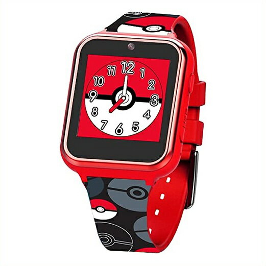 【Pokemon】 ポケモン タッチスクリーン スマートウォッチ モンスターボール Touch-Screen Smartwatch AZ/おもちゃ/時計/カメラ/自撮り/セルフィー/男の子用/プレゼント/