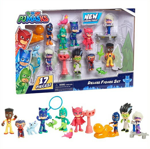 しゅつどう!パジャマスク デラックス フィギュアセット 17ピースセット PJ Masks Deluxe Figure 17pcs Set Newキャラクター/誕生日/クリスマス/プレゼント/フィギュア