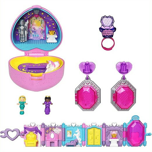 Polly Pocket ポーリーポケット ロイヤルボール ジュエリーセット フィギュア/ユニコーン/キャラクター/おもちゃ/クリスマス/誕生日/Keepsake Collection Royal Ball Jewelry Set