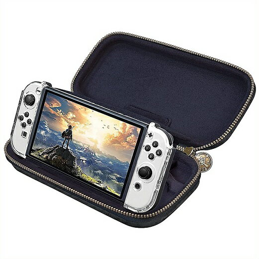 【Nintendo Switch 】 ニンテンドー スイッチ＆スイッチライト 有機EL 兼用 ニンテンドー スイッチ ゼルダの伝説 ハイラルクレスト デラックス トラベル ケース ゼルダ/任天堂/スウィッチ/キャリングケース/ハードケース
