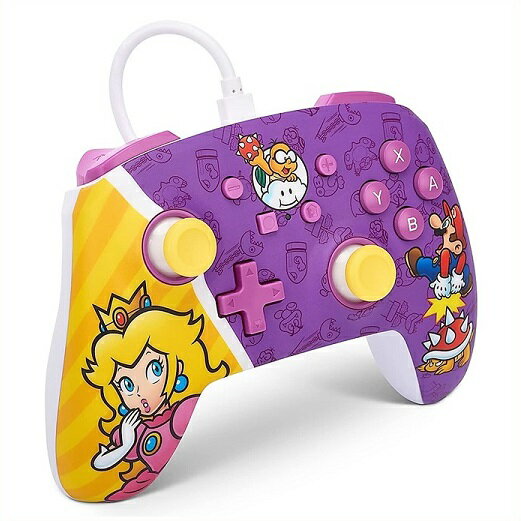 【Nintendo Switch】 ニンテンドー スイッチ コントローラー (有線) プリンセス ピーチ バトル/ジュゲム、トゲゾー/マリオ/ PowerA/任天堂/コントローラー/スーパーマリオ