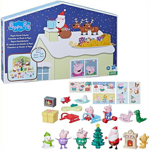 おもちゃのアドベントカレンダー Peppa Pig Peppa’s Advent Calendar ペッパピッグ ペッパのアドベントカレンダー フィギュア/キャラクター/おもちゃクリスマス/誕生日/カウントダウン