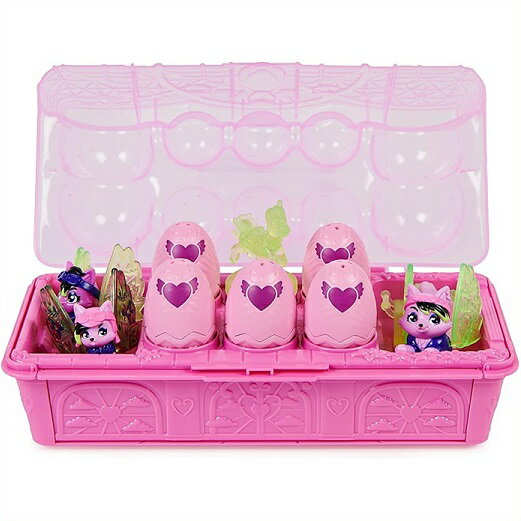 うまれて！ウーモ ミニ ウルフ ファミリーカートン Hatchimals CollEGGtibles Rainbow-Cation Wolf Family Carton エッグ/卵/レインボー/プレイセット/お誕生日/クリスマスプレゼント/ハッチマル/ハチマル