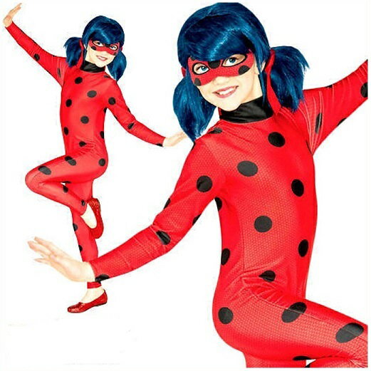 Rubies Official Miraculous Ladybug ミラキュラス レディバグ コスチュームとアイマスクのセット 5〜6歳用 公式/子供用/ハロウィン/パーティー/コスプレ/なりきりグッズ/衣装/てんとう虫