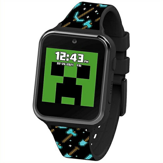 【Minecraft 】 マインクラフト タッチスクリーン スマートウォッチ 4081 Touch-Screen Smartwatch /マイクラ/おもちゃ/時計/カメラ/自撮り/セルフィー/男の子/プレゼント/