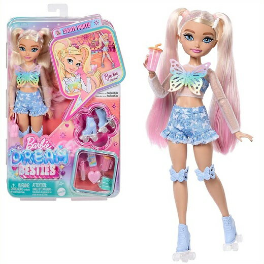 【Barbie】 バービー・ドリーム・ベスティ ドール&アクセサリー マリブ ローラースケート/バービー人形/おもちゃ/プレゼント/クリスマス/フィギュア/マテ...