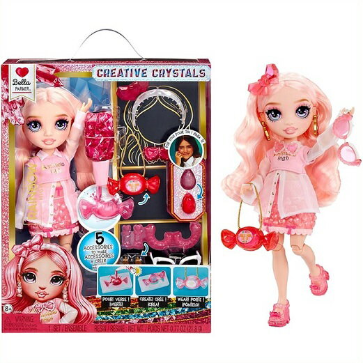 【Rainbow High】 レインボーハイ クリエイティブ クリスタル ベラ パーカー ピンク 11インチ ファッションドール/フィギュア/サプライズ/おもち...