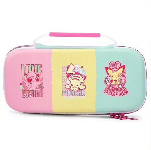 【Nintendo SWITCH】ニンテンドー スイッチ 有線 コントローラー コンフォートグリップ トラベルケース セット ピカチュウ スイーツ/PowerA/任天堂/NANO/ポケモン/スウィッチ/有機ELモデル対応/ゲームコントローラー