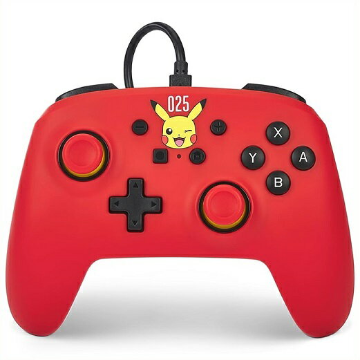 【Nintendo Switch】ニンテンドー スイッチ コントローラー (有線) ピカチュウ 025 PowerA/任天堂/ポケモン/スウィッチ/有機EL/ゲームパッド/ゲームコントローラー