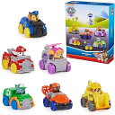 パウパトロール パップ スクワッド レーサー 6ピース ミニカー/ラブル、チェイス、スカイ、ズーマ、マーシャル、ロッキー /ミニカー/ビークル/おもちゃ/プレゼ...
