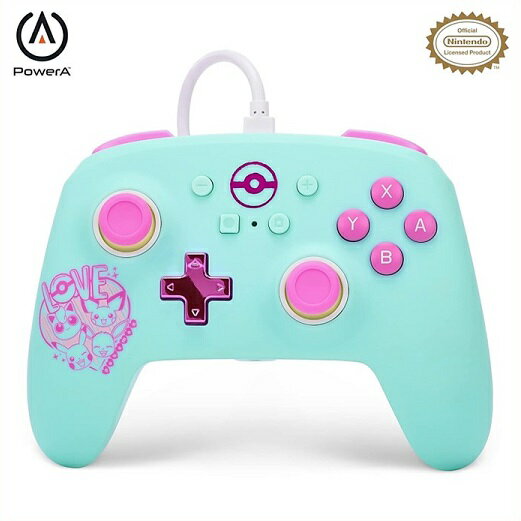 【Nintendo Switch】 ニンテンドー スイッチ コントローラー (有線) ポケモン スウィーツ フレンズ PowerA/任天堂/ピカチュウ/スウィッチ/有機EL/ゲームパッド/ゲームコントローラー